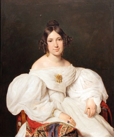 Retrato de Louise Mayer (nacida Feldmüller) de Ferdinand Georg Waldmuller